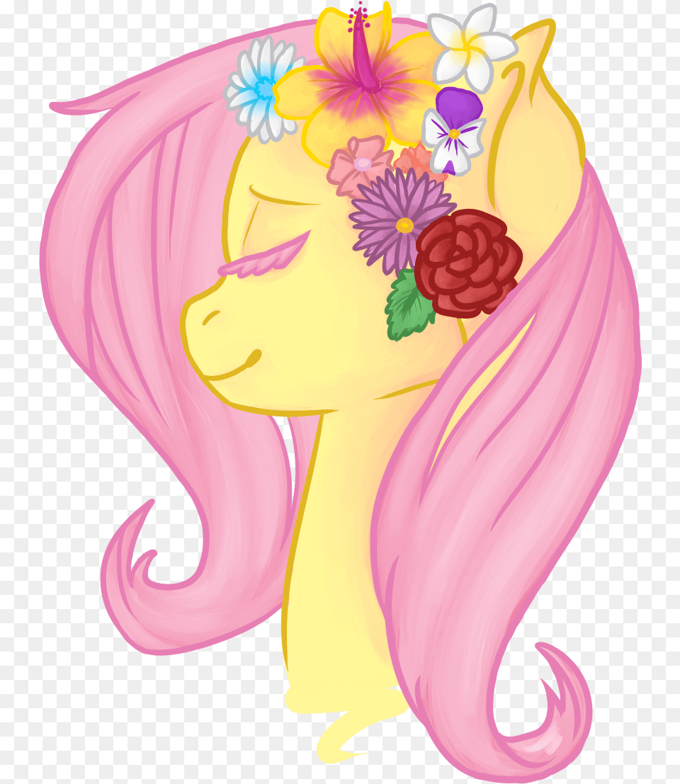 Flower Crown Visual Fan Art Mlp Forums Flowercrown Fanart, Graphics, Plant, Comics, Book Free Png Download