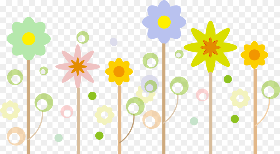 Flower Cute 7 Cute Yellow Flower, Daisy, Plant, Anemone, Art Png Image