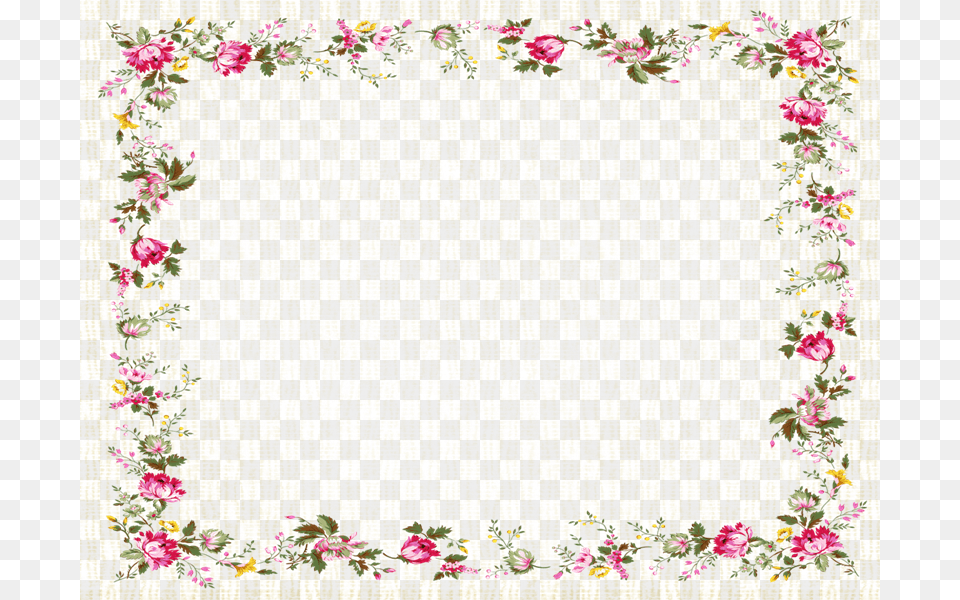 Flower Cute Borders Clipart Borders And Frames Christian, Home Decor, Rug, Plant, Art Png Image