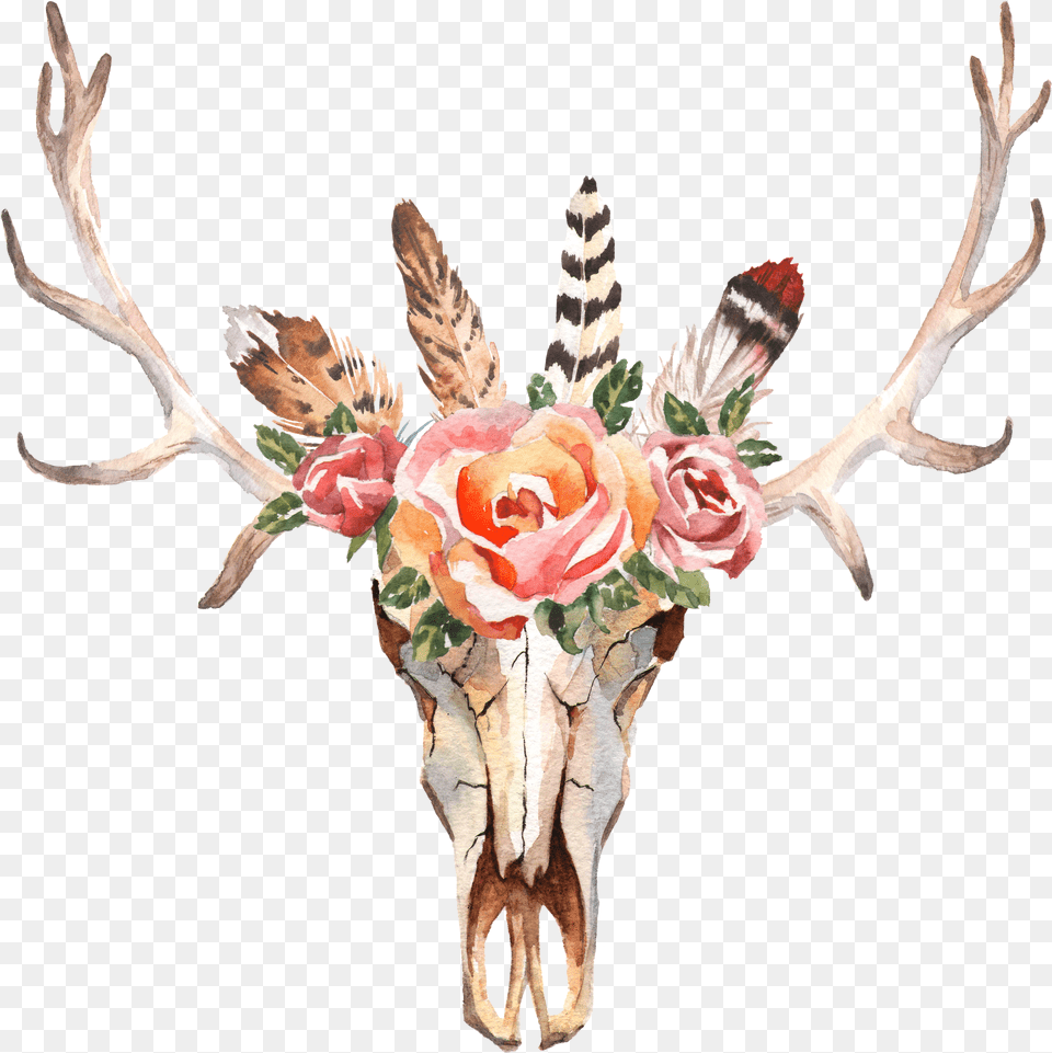 Flower Deer Antler Background, Paper, Paper Towel, Tissue, Toilet Paper Free Png Download