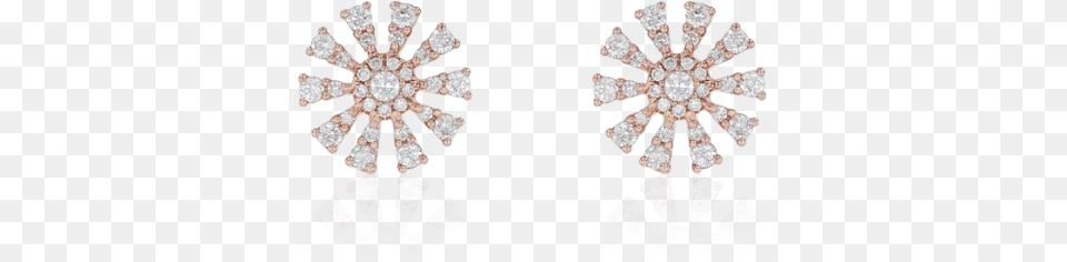 Flower Design Diamond Earring Earring, Accessories, Gemstone, Jewelry, Chandelier Free Png Download