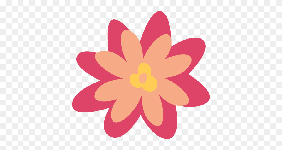 Flower Doodle Illustration Simple, Dahlia, Daisy, Plant, Petal Png Image