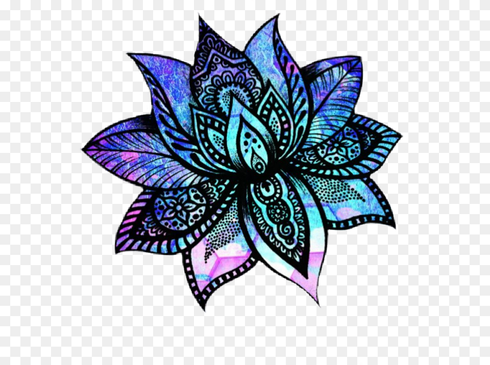 Flower Doodle Space Kwiat Lotosu Wzr Tatuau, Art, Floral Design, Graphics, Pattern Png Image