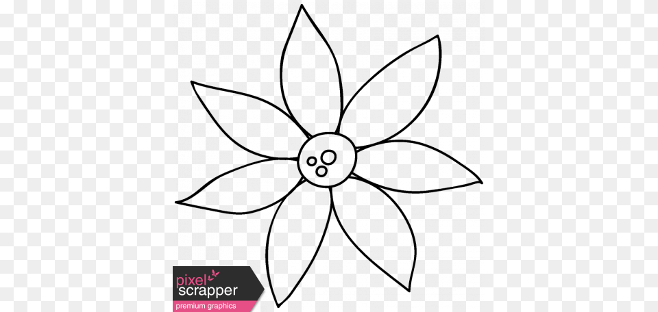 Flower Doodle Template Graphic, Pattern, Art, Floral Design, Graphics Free Png Download