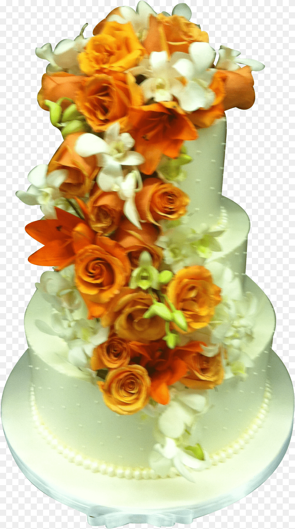 Flower Drape Wedding Cake Cake Decorating, Flower Arrangement, Rose, Dessert, Plant Free Png Download