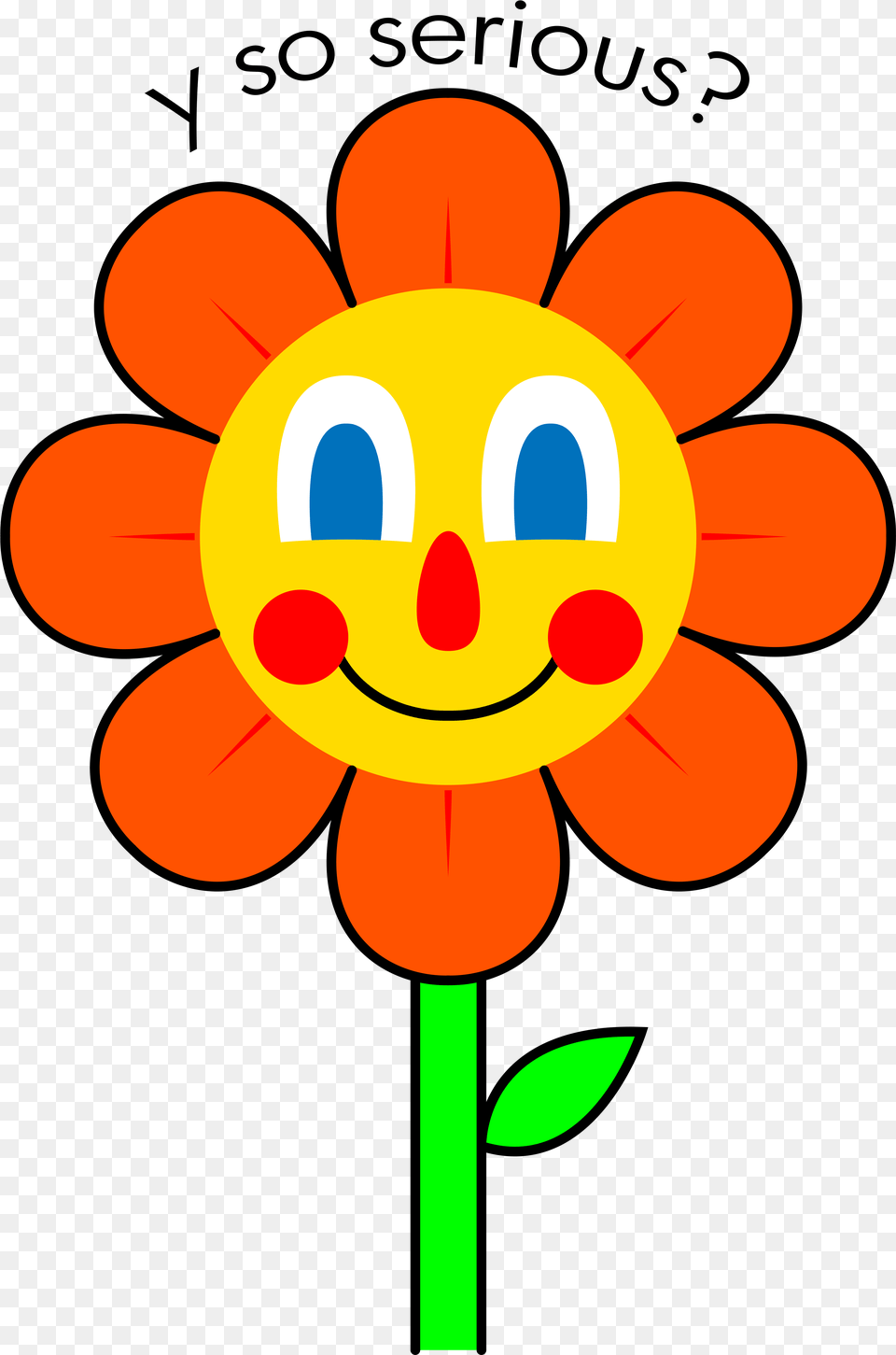 Flower Drawing Front View, Daisy, Plant Png Image