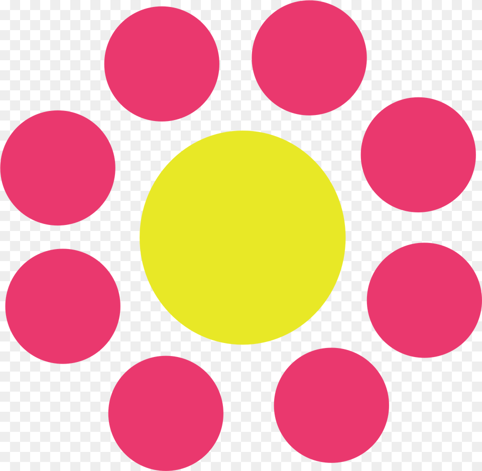 Flower Drawn From Circles Circles Clipart, Pattern, Sphere, Polka Dot, Lighting Png Image