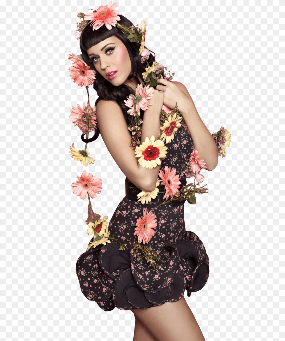 Flower Dress Katy Perry Katy Perry Swish Swish Lyrics, Adult, Plant, Person, Flower Bouquet Free Png