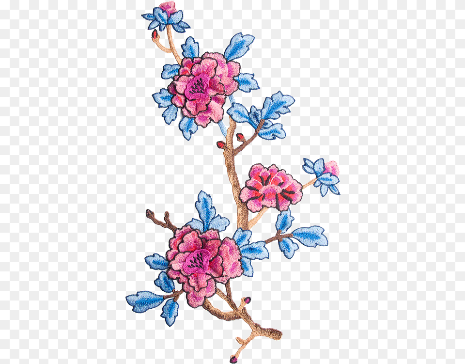 Flower Embroidery, Pattern, Plant, Stitch Png Image