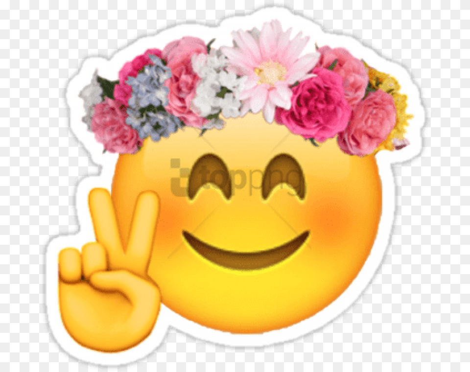 Flower Emoji Transparent With Transparent, Plant Png Image