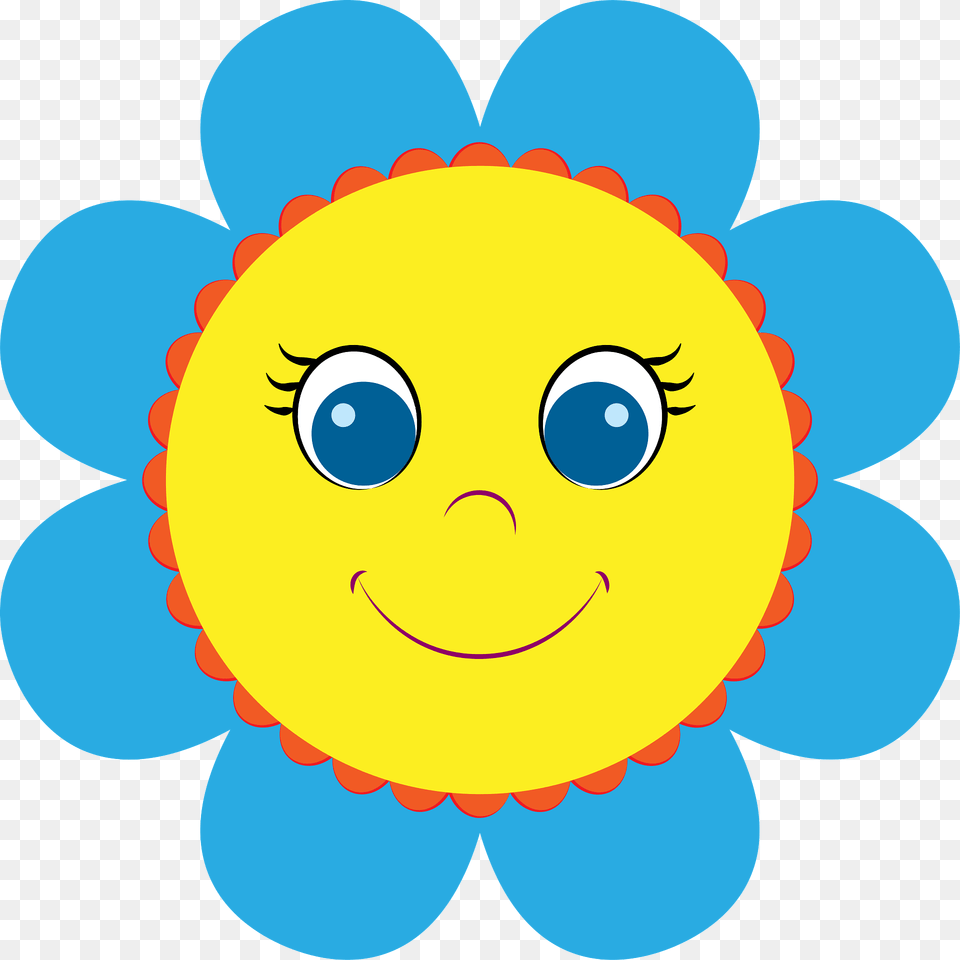 Flower Face Clipart, Pattern, Outdoors Png Image