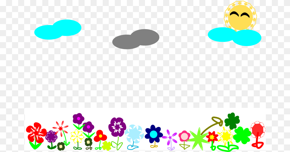 Flower Field Flower Field Clipart, Art, Graphics, Face, Head Png