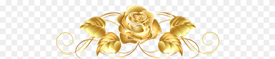Flower Flor Rosa Rose Gold Gold Flower Background, Plant, Treasure, Accessories, Chandelier Free Png Download