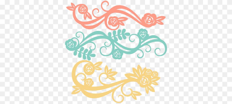 Flower Flourishes Scrapbook Cute Clipart, Art, Floral Design, Graphics, Pattern Png Image