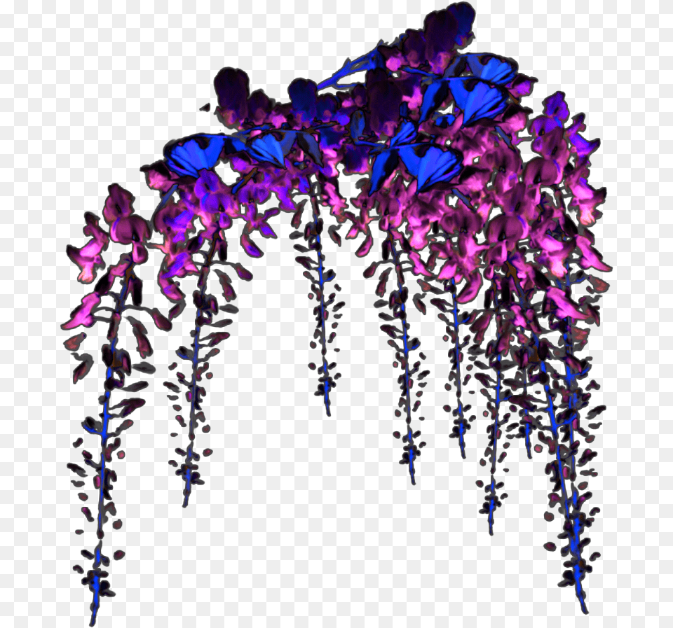 Flower Flowers Vine Vines Decoration Terrieasterly Illustration, Purple, Pattern, Plant, Art Free Png