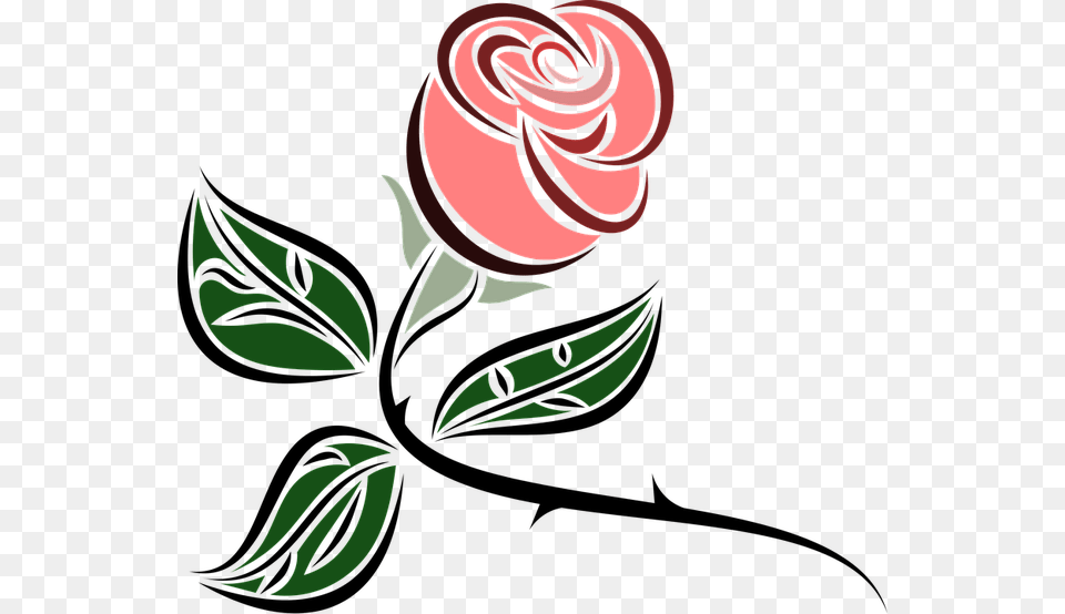 Flower Foliage Leaf Leaves Pink Plant Rosa Rose Golden Rose Clip Art Free Png