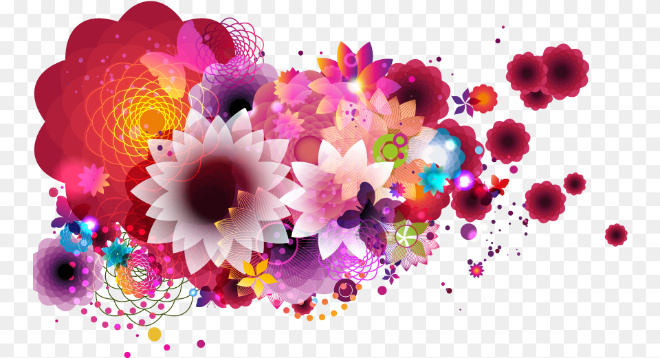 Flower For Banner, Accessories, Art, Floral Design, Fractal Free Transparent Png