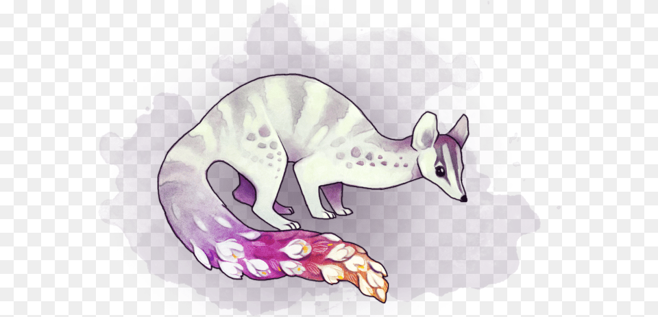 Flower Fox 2png World Anvil Cat Yawns, Purple, Animal, Mammal, Canine Png Image