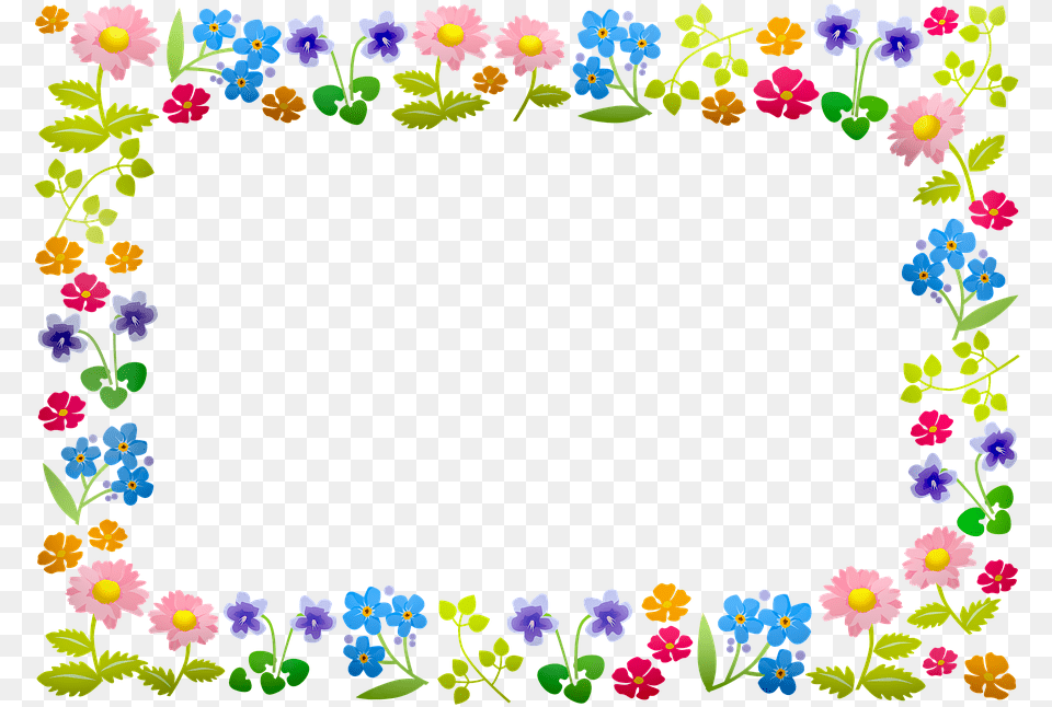 Flower Frame Clip Art, Floral Design, Graphics, Pattern, Plant Free Png Download