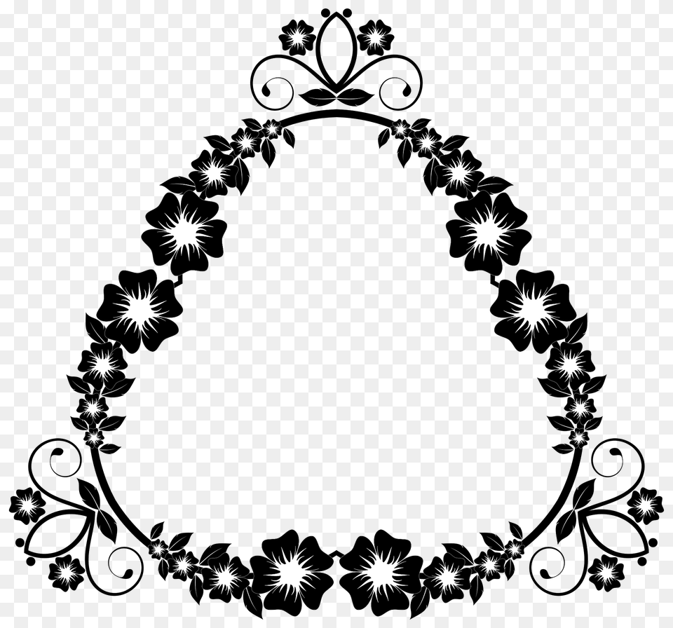 Flower Frame Extrapolated Clipart, Art, Floral Design, Graphics, Pattern Png