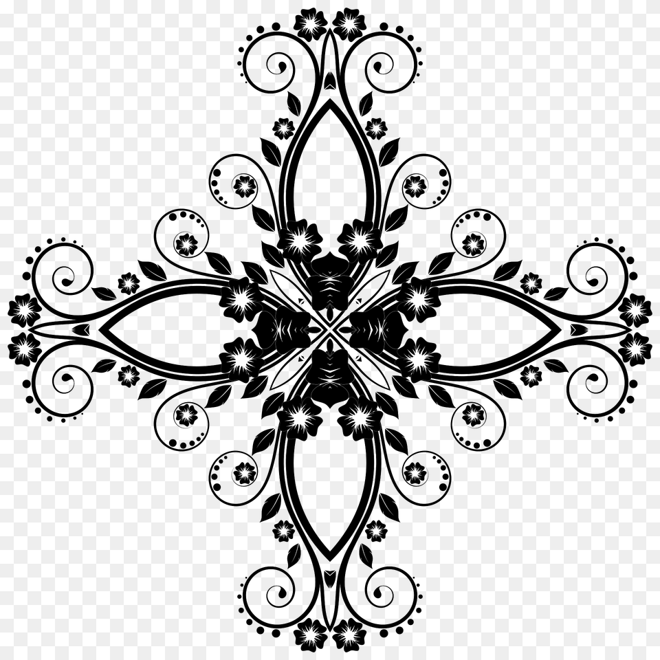 Flower Frame Extrapolated Clipart, Art, Floral Design, Graphics, Pattern Png Image