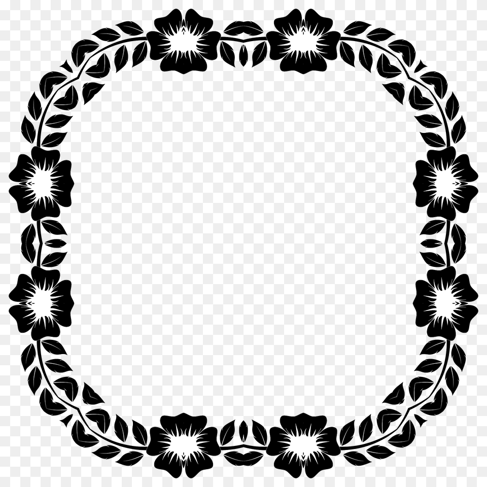 Flower Frame Extrapolated Clipart, Home Decor, Pattern, Art, Floral Design Free Png Download