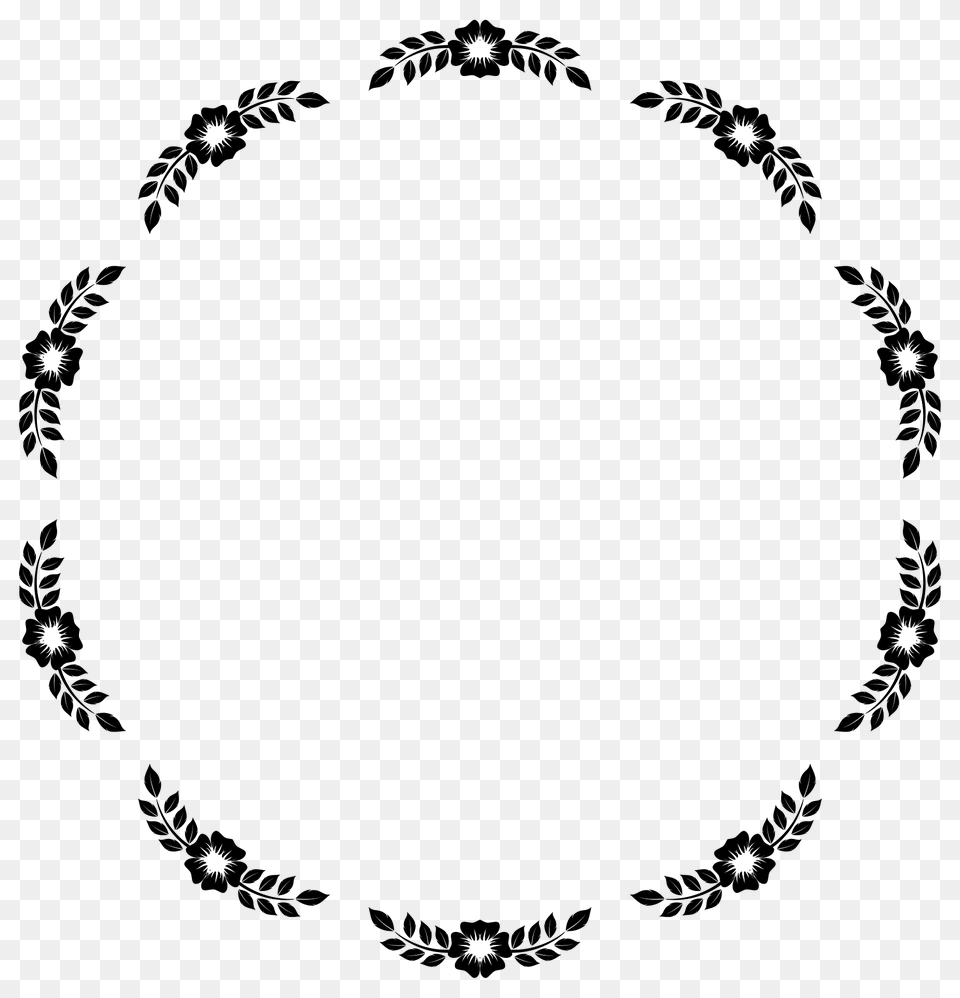 Flower Frame Extrapolated Clipart, Green, Oval, Accessories, Plant Free Png