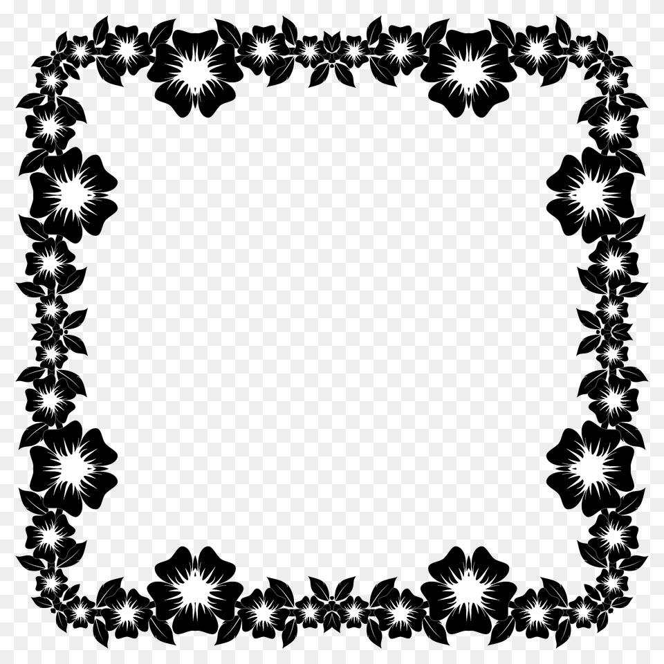 Flower Frame Extrapolated Clipart, Art, Floral Design, Graphics, Home Decor Png Image
