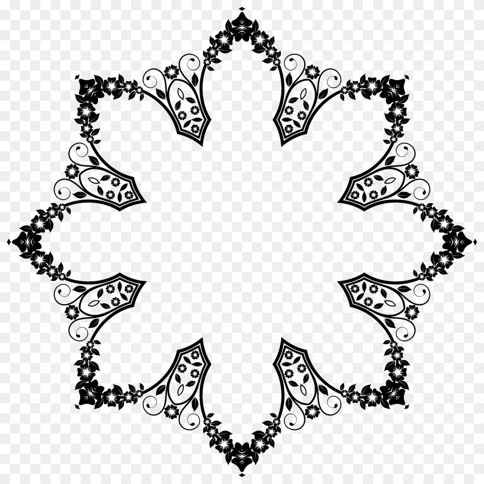 Flower Frame Extrapolated Clipart, Art, Pattern, Floral Design, Graphics Png Image