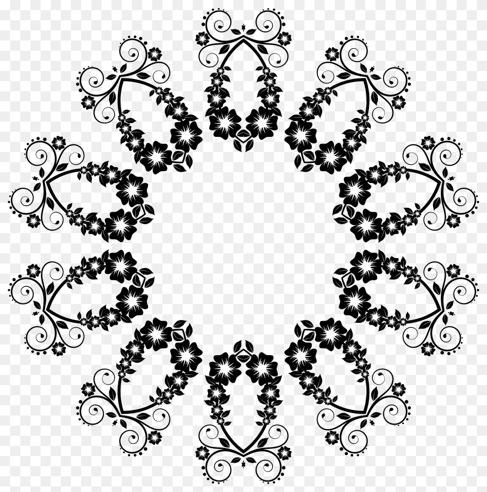 Flower Frame Extrapolated Clipart, Art, Floral Design, Graphics, Pattern Free Transparent Png