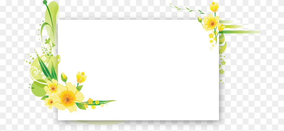 Flower Frame For Text, Graphics, Pattern, Floral Design, Art Png