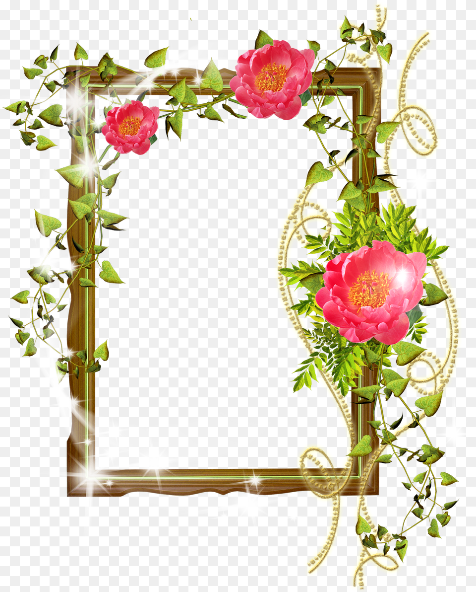 Flower Frame Photoshop Background Photoshop Frame Design Psd, Art, Floral Design, Flower Arrangement, Graphics Png Image