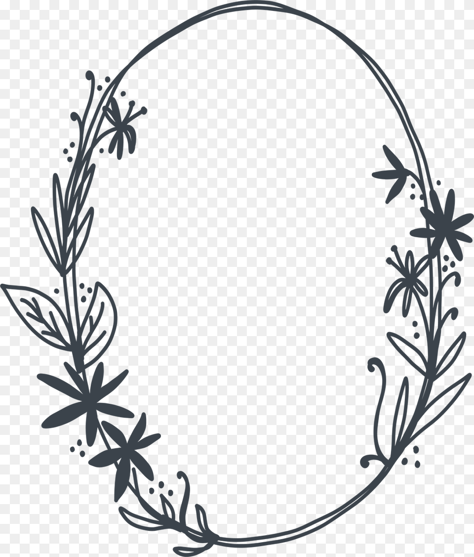Flower Frame Svg Cut File, Outdoors, Nature, Accessories, Jewelry Free Png Download