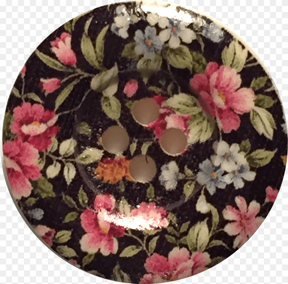 Flower Garden Button, Art, Porcelain, Pottery, Pattern Free Png Download