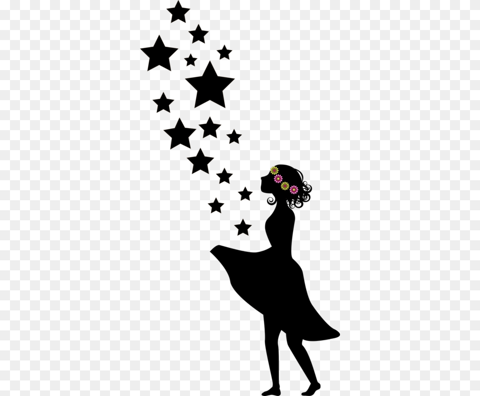 Flower Girl Sterntaler Girl Silhouette Flowers Ich Liebe Mich Selbst, Pattern, Purple, Accessories Free Png