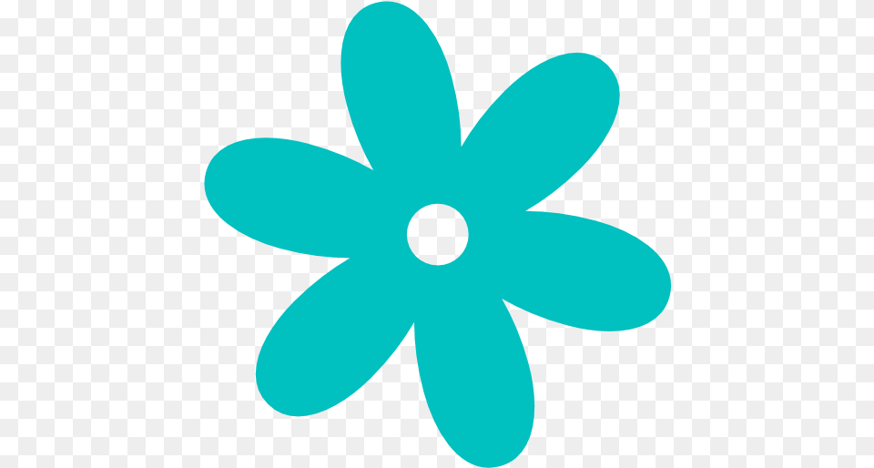 Flower Graphic Picture Teal Flower Clipart, Daisy, Plant, Anemone, Animal Free Png