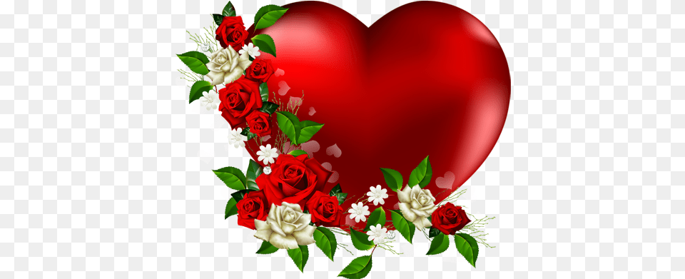 Flower Heart, Plant, Rose, Flower Arrangement, Flower Bouquet Png Image