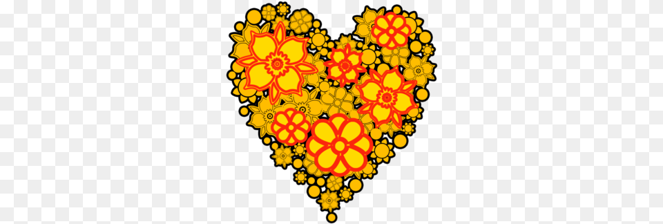Flower Heart Crown U2013 Vectorskey Heart, Art, Floral Design, Graphics, Pattern Free Png Download