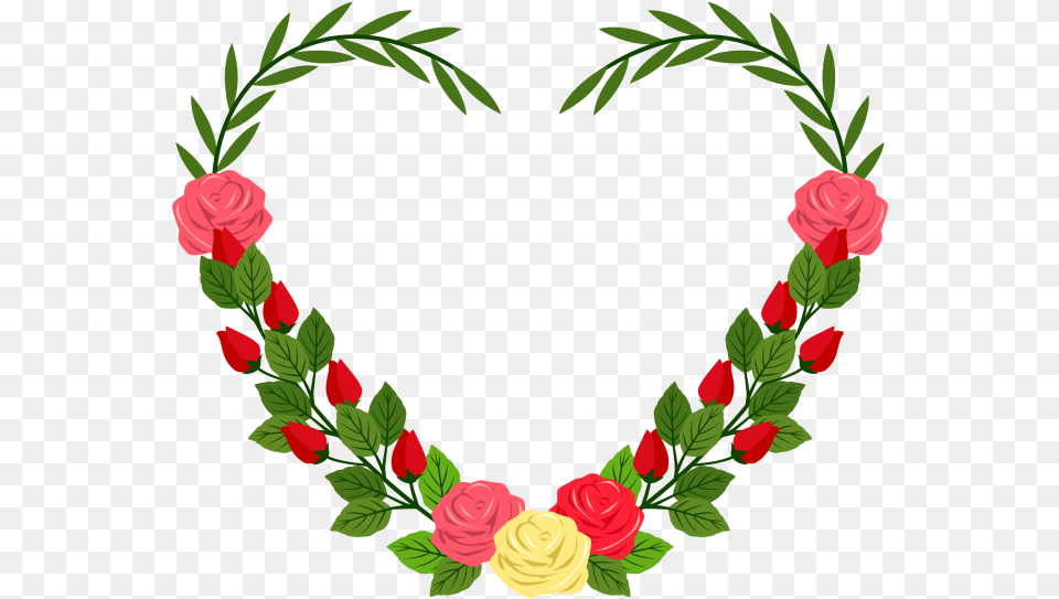 Flower Heart Transparent Flower Heart, Pattern, Plant, Rose, Art Png