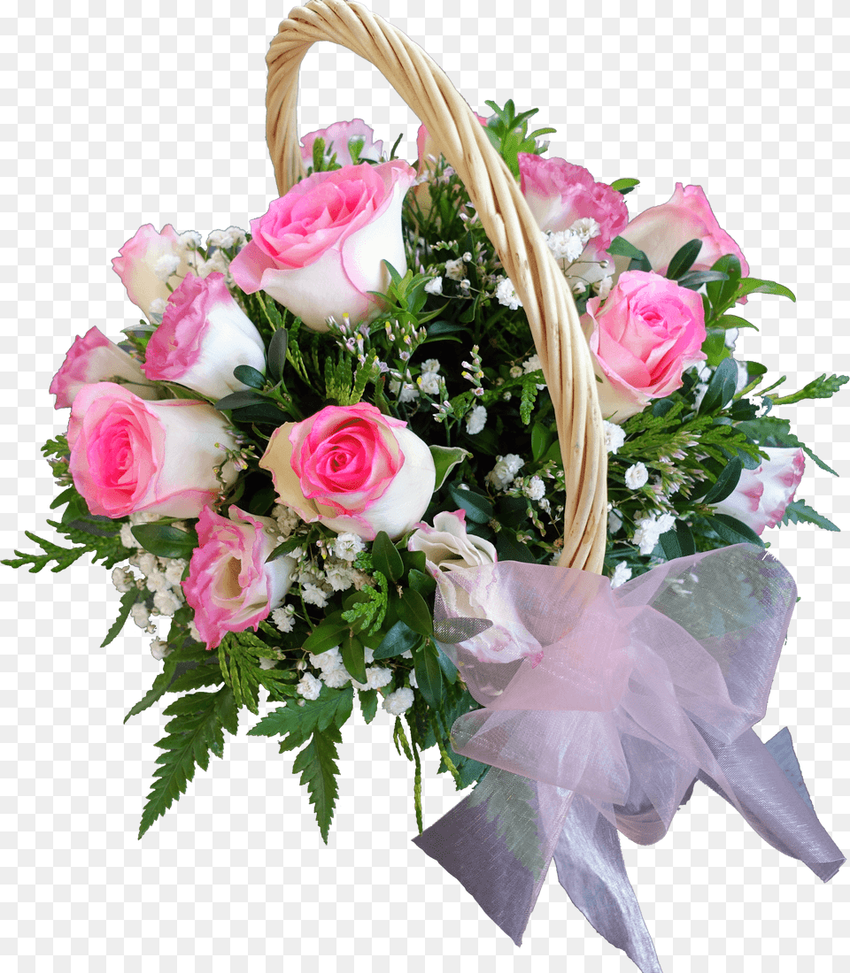 Flower I Basket, Flower Arrangement, Flower Bouquet, Plant, Rose Free Png