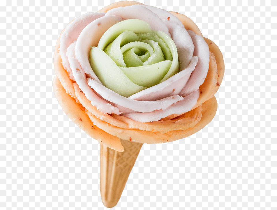 Flower Ice Cream, Dessert, Food, Ice Cream, Icing Png Image