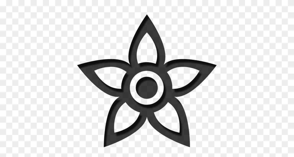 Flower Icon, Symbol, Silhouette, People, Person Free Png