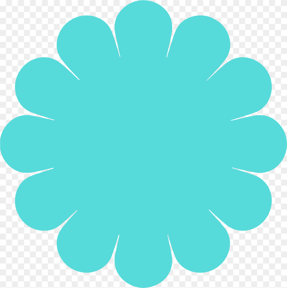 Flower Icon, Daisy, Plant, Turquoise, Leaf Png Image