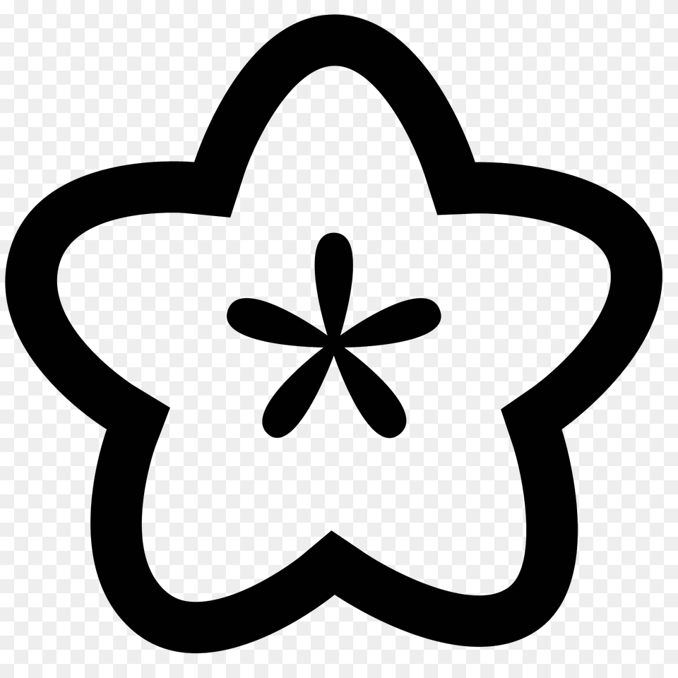 Flower Icon, Gray Free Png Download