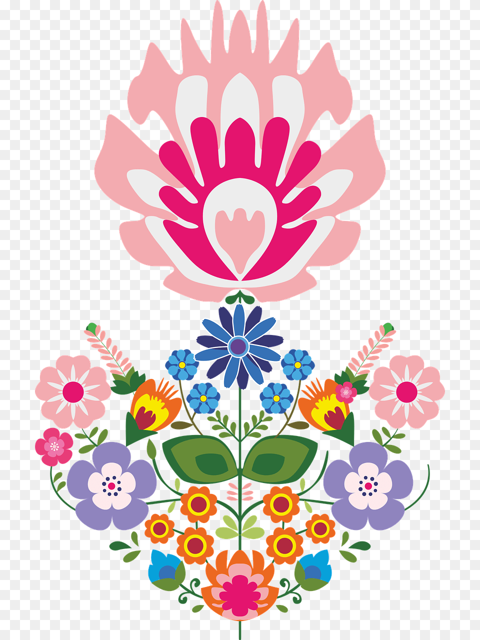 Flower Illustration Ornament Abstract Floral Flower Illustration Abstract, Art, Dahlia, Floral Design, Graphics Free Png