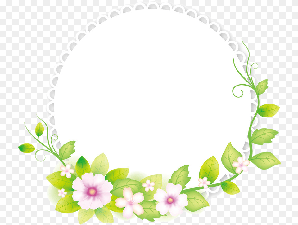Flower Illustrator Frame Fresh Adobe Round Hq Circle Flower Frame, Oval, Art, Floral Design, Graphics Free Transparent Png