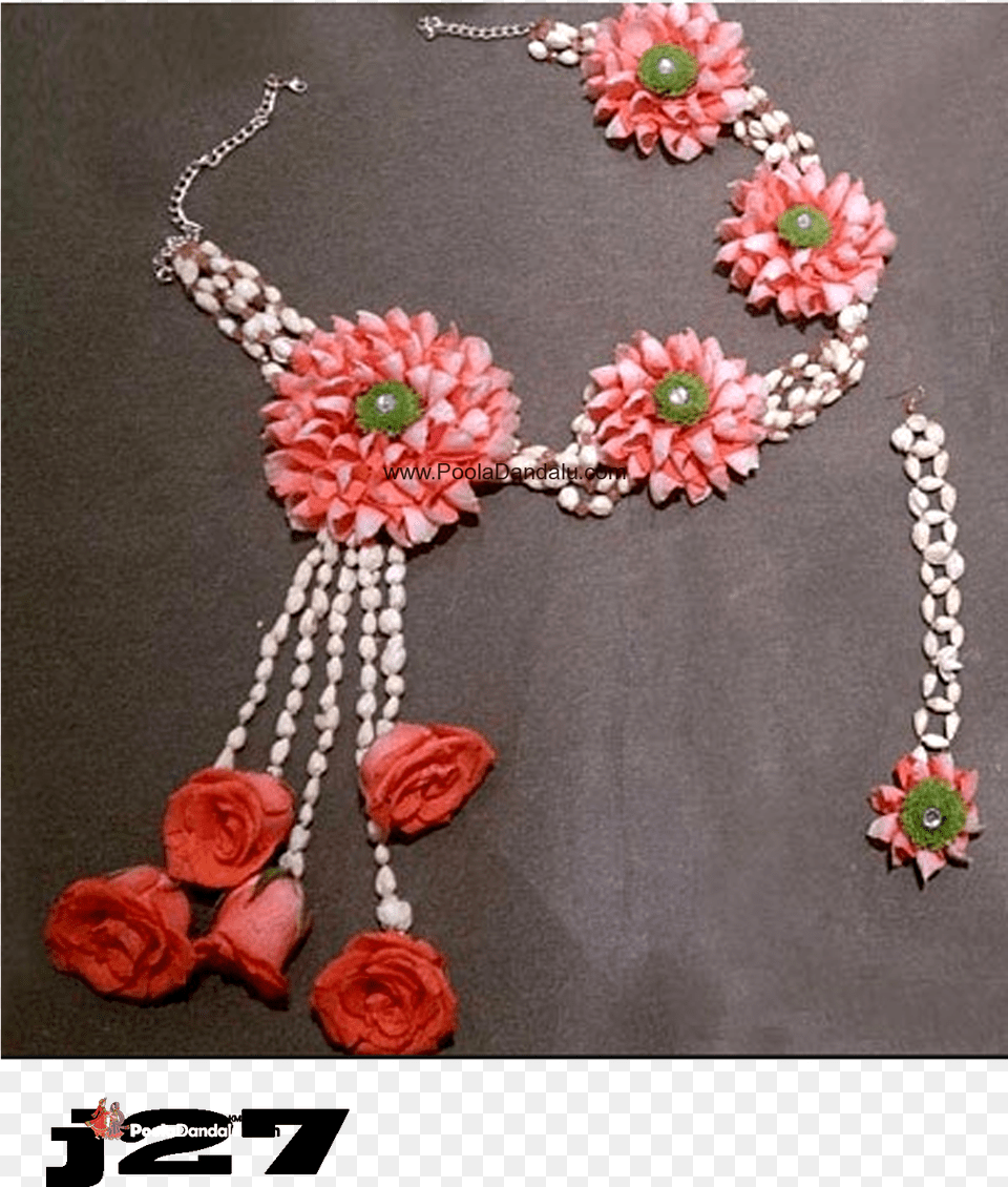 Flower Jewellery Model Flower Jewellery In Indore, Accessories, Jewelry, Necklace, Earring Free Png Download