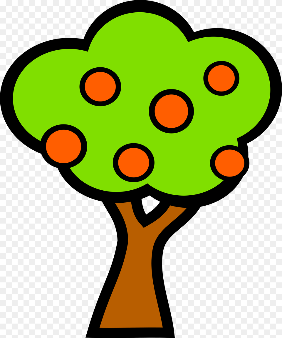 Flower Leaf Tree Clipart Tree With Fruits Cartoon, Racket, Nature, Outdoors, Snow Png Image