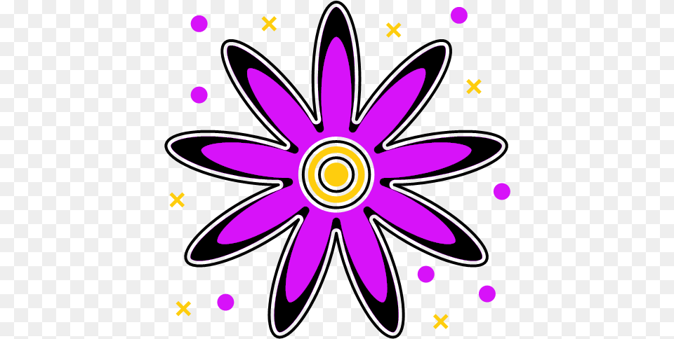Flower Leaves Shape Violet Icon, Art, Daisy, Graphics, Plant Free Png