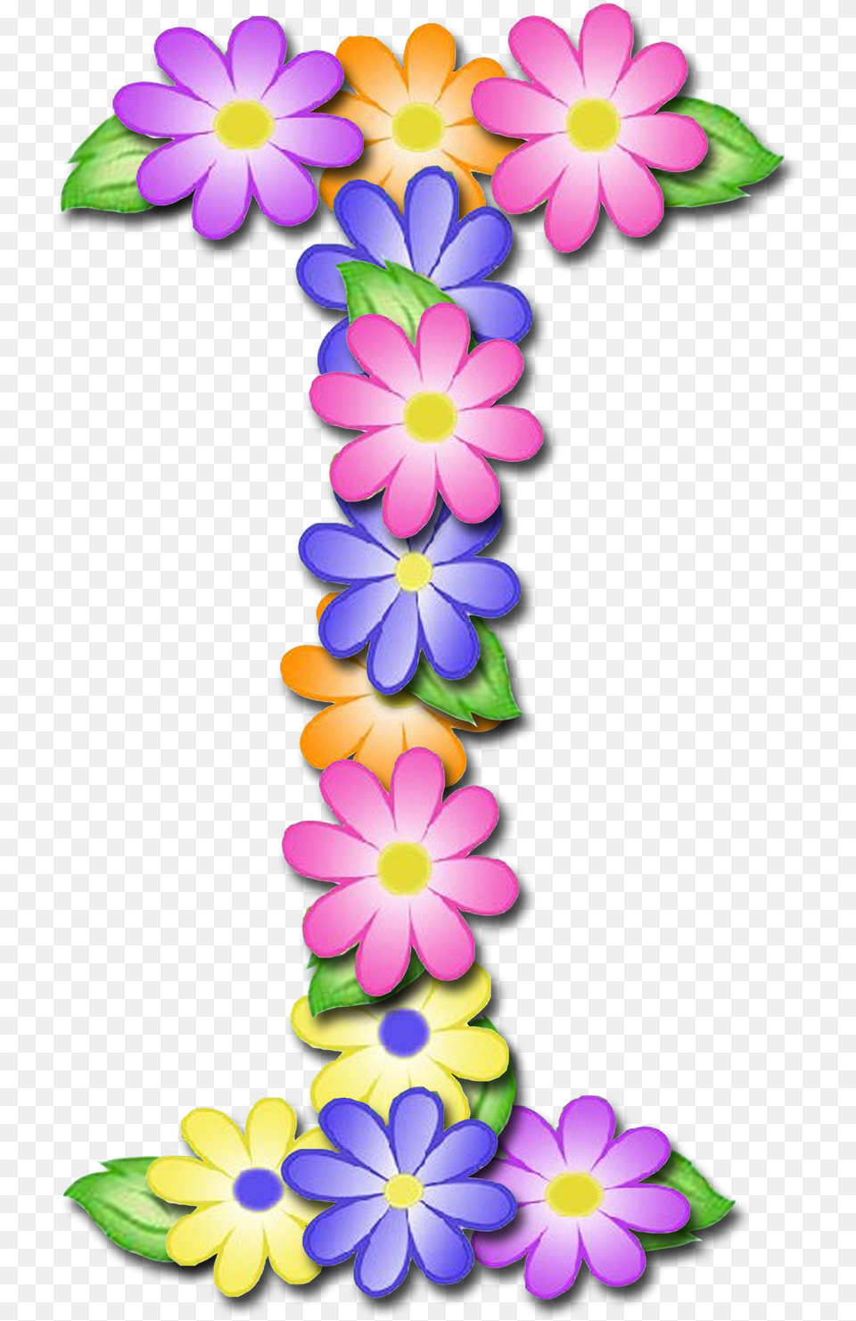 Flower Letters Clipart, Accessories, Daisy, Flower Arrangement, Plant Png Image